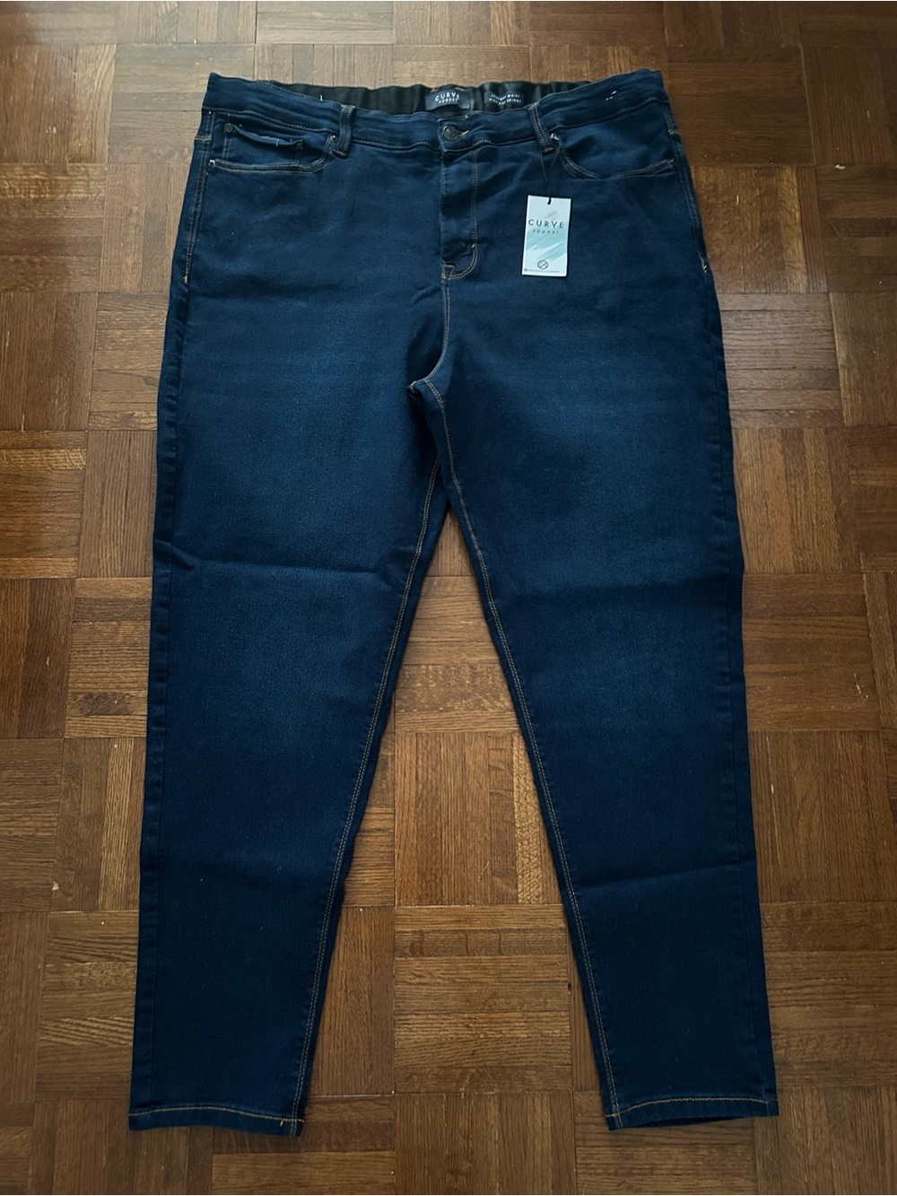 Curve Skinny Jeans in Dark Blue for Women